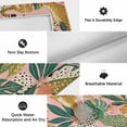 thumbnail image 6 of Pink Leopard Outdoor Rug for Patio/Deck/Porch, Non-Slip Large Area Rug 5 x 7 Ft, Summer Botanical Tropical Leaves Indoor Outdoor Rugs Washable Area Rugs, Reversible Camping Rug Carpet Runner, 6 of 8