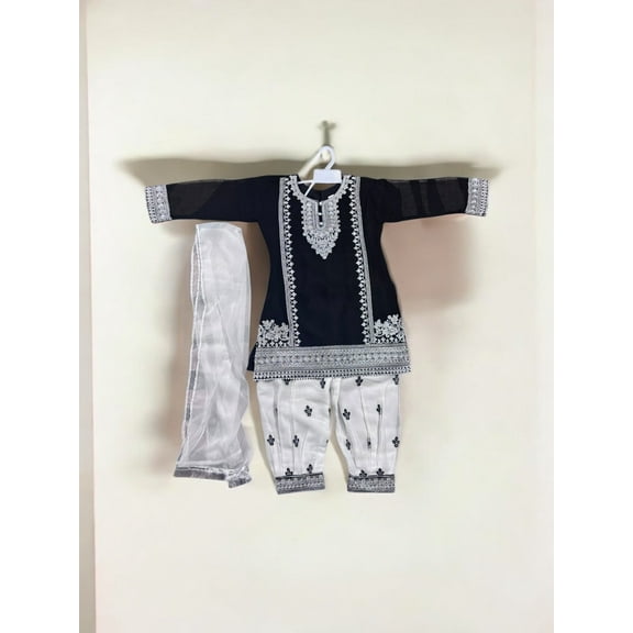 Traditional Designer Salwar Kameez for Little Girls, Elegant & Stylish Cultural Wear, 206