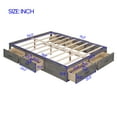 thumbnail image 4 of Aukfa Storage Platform Bed with 6 Drawers, Full Size Captain Bed Frame, Farmhouse Style, Antique Gray, 4 of 8