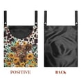 thumbnail image 7 of SEANATIVE Sunflower Cow Clothespin Bag with Hanging Hook Large Capacity Clothes Pin Bag Reusable Clothes Pin Bag Wardrobe Holiday Clothespin Bag Holder Outdoor Decor, 7 of 7