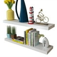 thumbnail image 4 of vidaXL Wall Shelf Set of 2 White MDF with a matte finish, 4 of 5