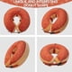 thumbnail image 5 of Collar inflable para perros, lavable, lindo diseño de dona, collar protector de recuperación para perros, cono de recuperación ajustable para mascotas después de la cirugía, 5 of 5