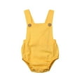 thumbnail image 1 of MesaSe Newborn Baby Summer Romper Unisex Solid Color Jumpsuit Sleeveless Overalls Outfits 1Pcs, 1 of 7