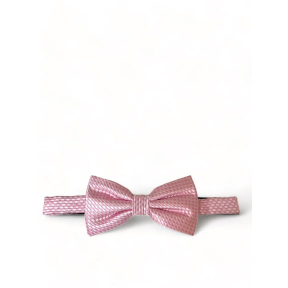 Pink Patterned Silk Bow Tie