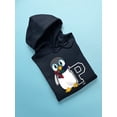 thumbnail image 3 of Penguin Varsity P - Cozy Mascot Emoji Graphic Men's Hoodie, 3 of 4