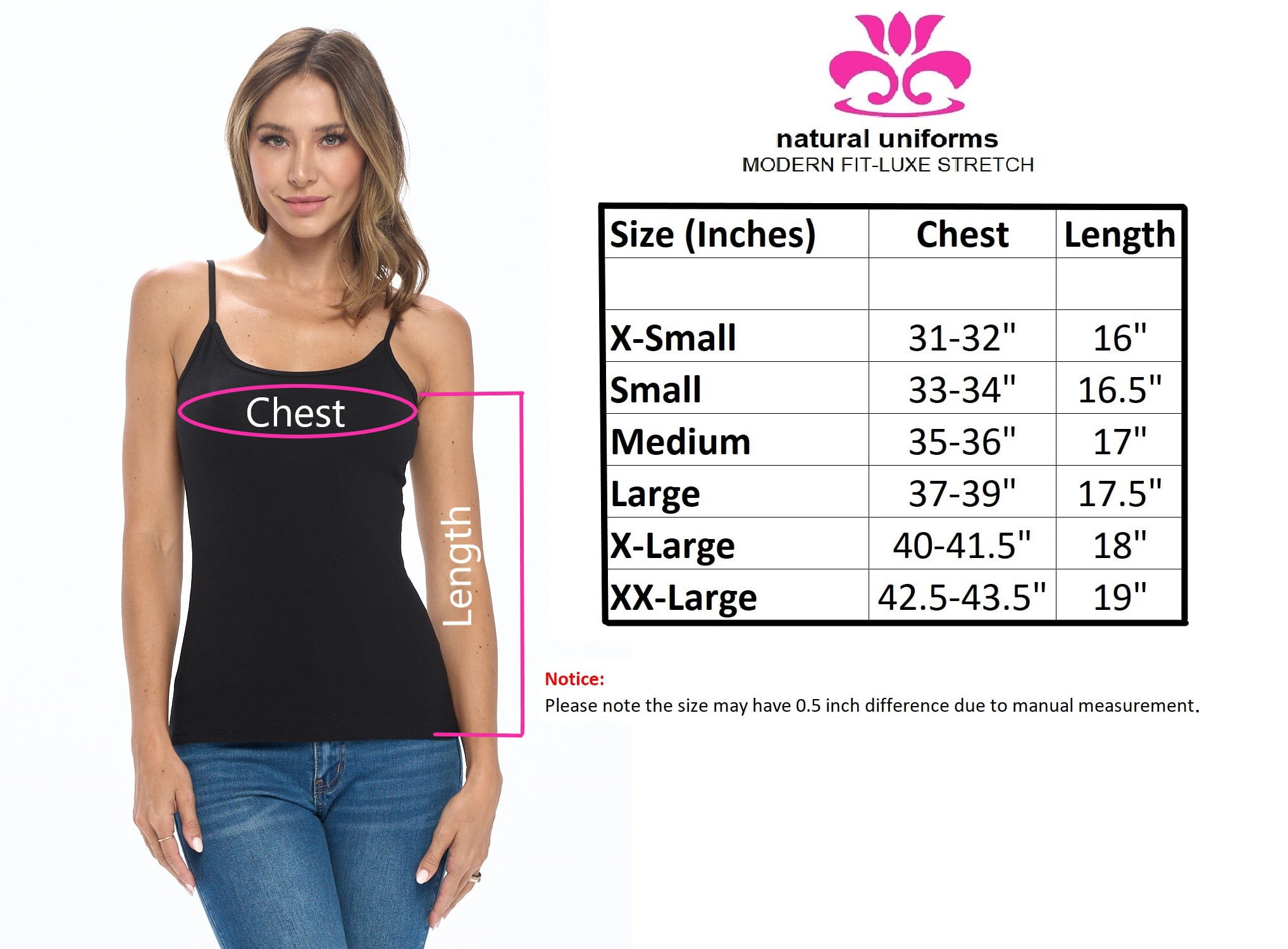 Womens Adjustable Strap camisole tank top - image 4