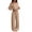 Khaki, variant on Lounge Sets for Women Off Shoulder Pajamas Long Sleeve Loungewear