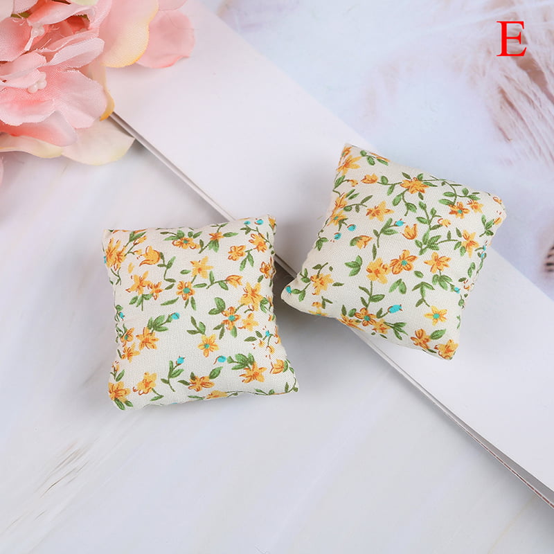 4Color pillow cushions for sofa couch bed 1/12 dollhouse miniature —YEQYRH5 