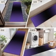 thumbnail image 6 of 2x6 Kitchen Runner Rug, Purple Black Ombre Non-Skid Rubber Backing Large Rectangle Rugs - Living Room Bedroom Home Office, Gradient Contemporary Abstract Art Indoor Floor Mat Carpets Washable Rug, 6 of 9