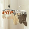 thumbnail image 2 of Kripyery Folding Drying Rack Multi-Functional Space-Saving Portable Clothing Hanger for Bras Underwear Socks, 2 of 8