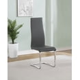 thumbnail image 4 of Montclair Upholstered Dining Side Chair Gray (Set of 4), 4 of 14