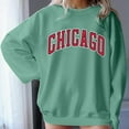 thumbnail image 4 of Women Sweatshirts Long Sleeve Sweatshirt for Women Pullover Tops for Women Green Comfort Colors Crewneck Sweatshirt Winter Clothes for Women Clothes, 4 of 5