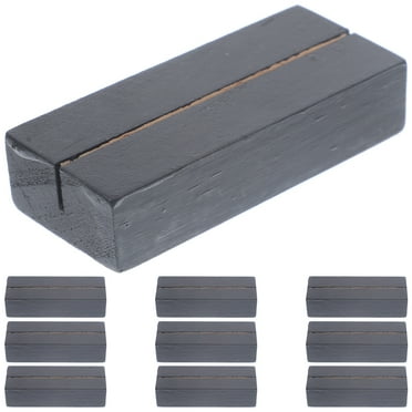 Masteelf  10 Pcs Wooden Place Card Blocks Holders Small Decor Lightweight Item