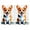 Welsh Corgi, variant on 2 Pcs Funny Kitchen Towels,Welsh Corgi Microfiber Dish Towels,Kitchen Tea Towels,Kitchen Towel Set (18" X 26")