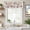White, variant on Watercolor Flowers Farmhouse Short Window Curtain Valances, Rustic Spring Floral Botanical Beige Rod Pocket Kitchen Valances for Living Room Bedroom Bathroom Cafe 42" x 18"