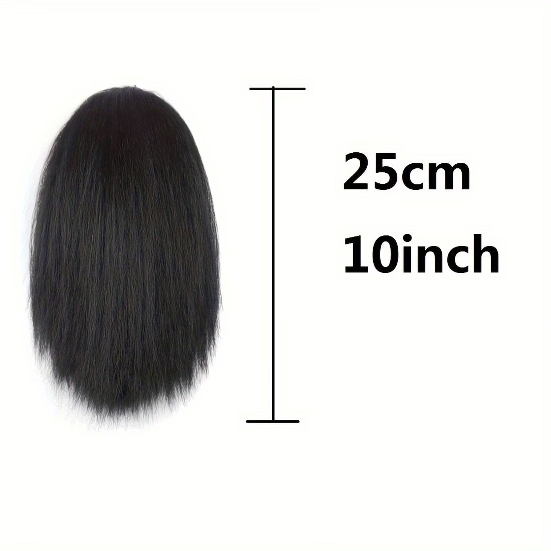 1pc, 10 inches straight drawstring ponytail - short synthetic hair piece for women