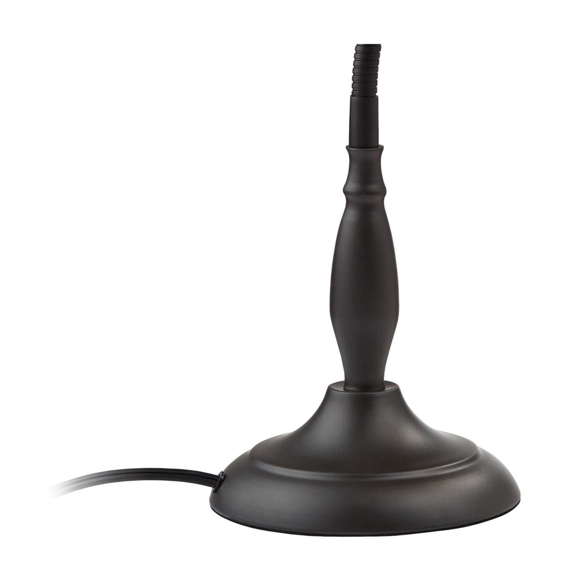 360 Lighting Breck Desk Table Lamp 17" High Dark Bronze Metal Adjustable Gooseneck Arm for Bedroom Bedside Nightstand Office Kids Family House Home