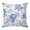 Blue, Periwinkle, White, variant on Throw Pillow Covers, Navy Flowers Decorative Throw Pillow Covers 20x20 Inch, Country Plants Pastoral Botanical Vintage Square Linen Pillow Cases for Couch/Living Room/Sofa