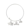 thumbnail image 2 of Pulsera de Graduación | Graduación 2023 Regalos | Graduación de la Escuela Secundaria Regalos de Buena Suerte para Ella Niñas Senior Femenino Color Plata Joliy, 2 of 6