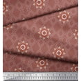 thumbnail image 2 of Soimoi Poly Georgette Fabric Damask & Argyle Geometric Print Fabric by The Yard 52 Inch Wide, 2 of 3