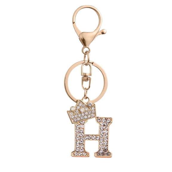 DGMIOCS Gold Letter A-Z Keychain for Women Bag Charms Purse Charms For Handbags Metal Alphabet Initial Letter Keychain