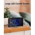 thumbnail image 5 of Digital Projection Alarm Clock with 180 Rotatable Projector & 3-Level Adjustable Brightness for Bedroom/Office, 5 of 5