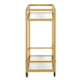 thumbnail image 6 of Evelyn&Zoe Wilson 30" Wide Rectangular Bar Cart in Brass, 6 of 7