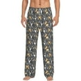 thumbnail image 2 of Lsque Bulldog Print Print Men's Pajama Pants, Lounge Pant - Comfortable Home Wear,Elastic Waistband, Stylish Design-XX-Large, 2 of 9