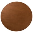 thumbnail image 5 of Baxton Studio Giuliana Mid-Century Modern Walnut Brown Finished Wood and Woven Rattan 7-Piece Dining Set, 5 of 10