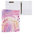 thumbnail image 3 of Pink Polka Dots Hardcover 3 Ring Binder 1.5 inch Round Rings with Interior Pockets Binders Organizer Office School 1 Pack, 3 of 9