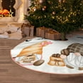 thumbnail image 5 of Sikiie Coffee Gnome (2) Nativity Christmas Tree Skirt, Jesus Christian Winter Holiday Tree Mat Decoration(30-48IN)30", 5 of 6