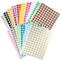 HOMEMAXS  16 Sheets Small Circle Stickers Sticky Dot Colored Round Label