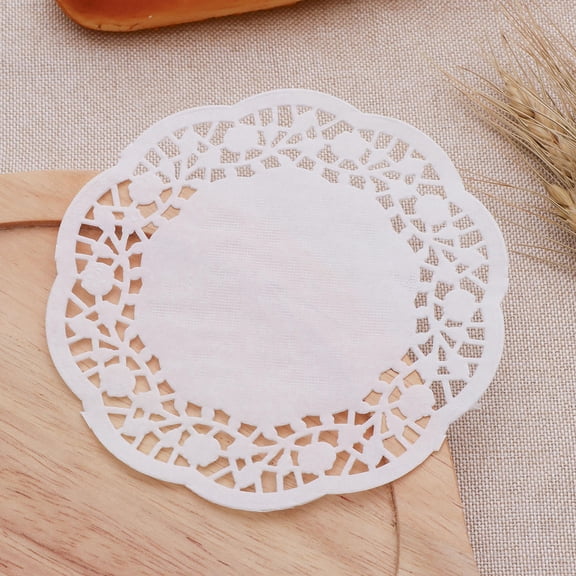 WHAMVOX White Lace Paper Doilies for Oil Absorbing Perfect for Parties and Weddings 5 5"