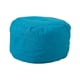 thumbnail image 2 of Funda para puf otomano, 42 x 32 cm, redonda, sin relleno, con reposapiés y espacio de almacenamiento para sala, dormitorio y oficina (solo funda) (azul claro), 2 of 8