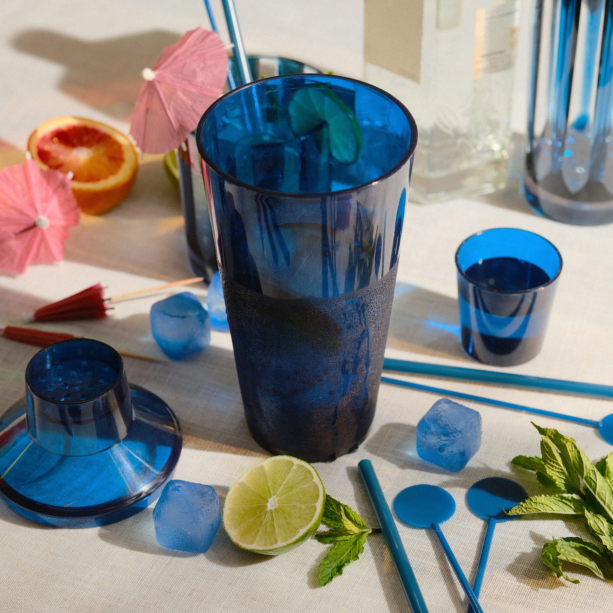 Thyme & Table 31-Piece Blue Cocktail Shaker Set