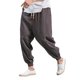 thumbnail image 2 of Ceisia Men's Summer Solid Color Casual Gift Long Pants Elastic Drawstring Waist with Pockets Ankle-Cut Comfortable for Daily Sp ort Outdoor, 2 of 9