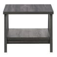 thumbnail image 3 of CorLiving Hollywood Dark Grey Engineered Wood Indoor Side Table with Lower Shelf, 3 of 8