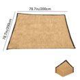 thumbnail image 3 of Dvruxg Sun Shade, Canopy Outdoor Sunshade Swimming Pool Sun Awning Sunshine Protection Rectangle Shade Canopy Sunshine Block For Patio Garden Facility With Ropes(Khaki), 3 of 5