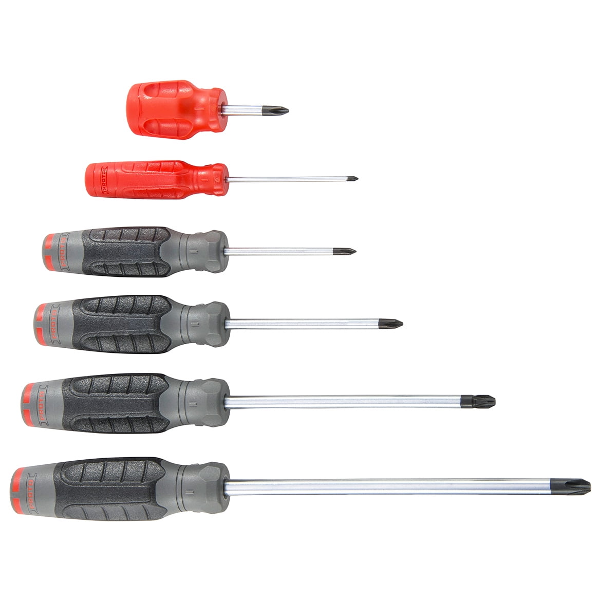 Proto J1206SP Alloy Steel DuraTek Ergonomic Phillips Screwdriver Set 6pc