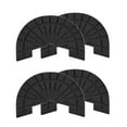 thumbnail image 1 of Uxcell 2pair Heel Plates Sole Protector Size 7-8 Non Slip Pad Replacement for Sneakers, Black, 1 of 6