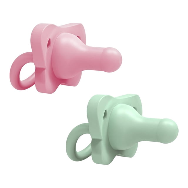 Chupón de silicón Dr Brown's etapa 1 2 pack rosa