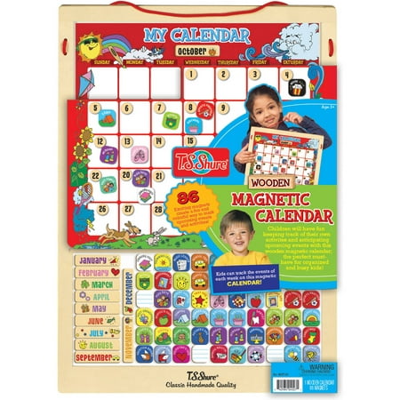 T.S. Shure Wooden Magnetic Calendar, 86 Pieces - Walmart.com