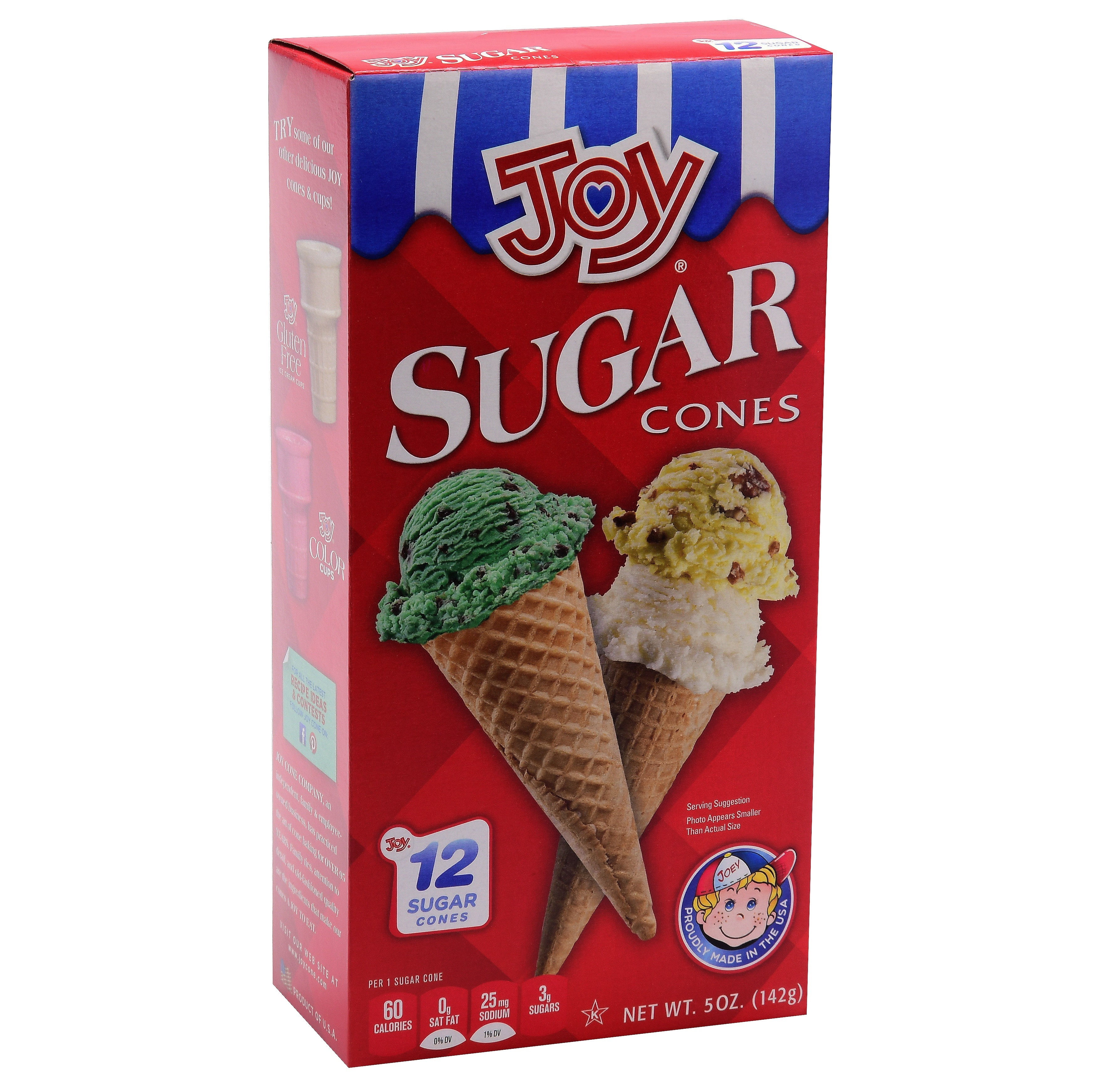 Joy Sugar Cones, 5 oz., 12 Count