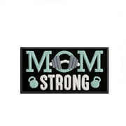 Mommy Strong Embroidered Patch Iron-On Applique, Cosplay Vest Clothing Badge Back Packs Uniform DIY