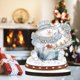 thumbnail image 1 of Decoración de mesa de arte de diamante de muñeco de nieve de Navidad de madera para decoración de escritorio de oficina en casa, 1 of 9