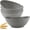 6 PCS-Grey, variant on Wheat Straw Bowls, Large Salad Bowls Set of 6-60 OZ Serving Bowl for Kitchen, Camping, Party - Unbreakablke Microwave and Dishwasher Safe Big Cereal Bowl, Large Soup Bowl - Grey