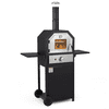 Vicluke 12" Propane Gas Pizza Oven, CSA Approved Portable Pizza Oven with 2 Foldable Shelves and Wheels, 2-Layer Smokeless BBQ Oven for Outdoor (Propane Tank excluded）