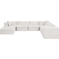 thumbnail image 2 of Meridian Furniture Stellar 152" Cream Chenille Fabric 7Pc. Modular Sectional, 2 of 9