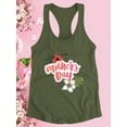 thumbnail image 3 of Flowery Mother's Day Racerback Tank Women -Image by Shutterstock, Female Large, 3 of 4