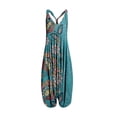 thumbnail image 2 of Teissuly Women Fashion Sexy Casual Vintage Print Backless V-Neck Sleeveless Playsuit Jumpsuit, 2 of 3